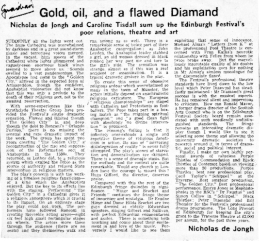 Guardian Edinburgh Review [has not been found]